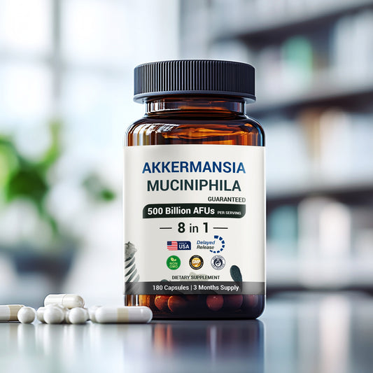 Akkermansia Muciniphila probiotic - 500 Billion AFUs – 180 Capsules